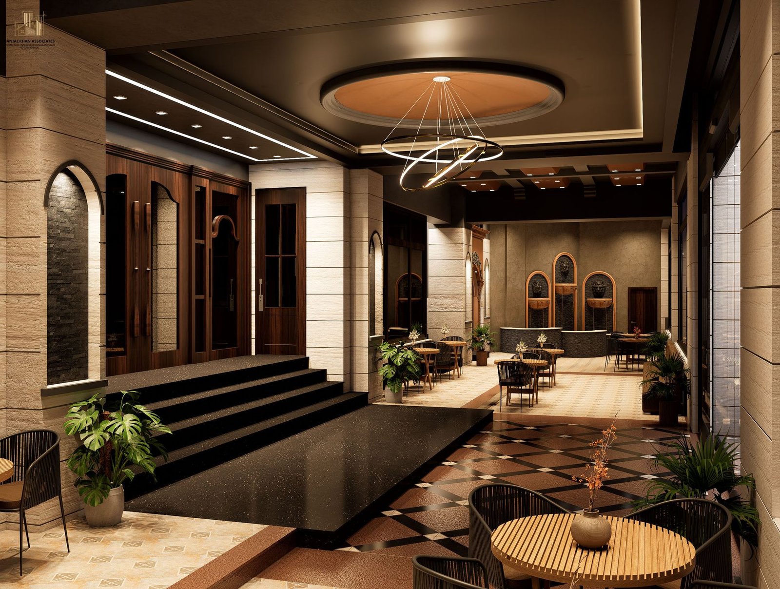 Interior design — hospitality lobby