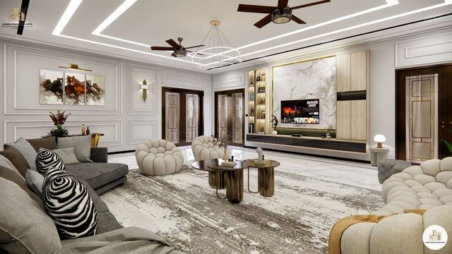 1 Kanal Lounge — Lounge Interior in Lahore by Danial Khan & Associates